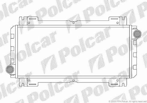 Polcar 320808A1 - Радіатор, охолодження двигуна autocars.com.ua