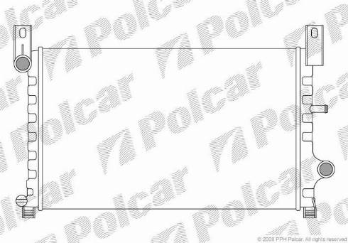 Polcar 320908-2 - Радиатор, охлаждение двигателя avtokuzovplus.com.ua