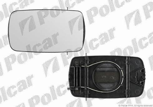 Polcar 320954-E - Дзеркальне скло, зовнішнє дзеркало autocars.com.ua