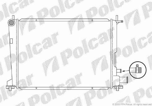 Polcar 321008-1 - Радіатор, охолодження двигуна autocars.com.ua