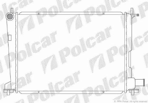 Polcar 321008-2 - Радіатор, охолодження двигуна autocars.com.ua