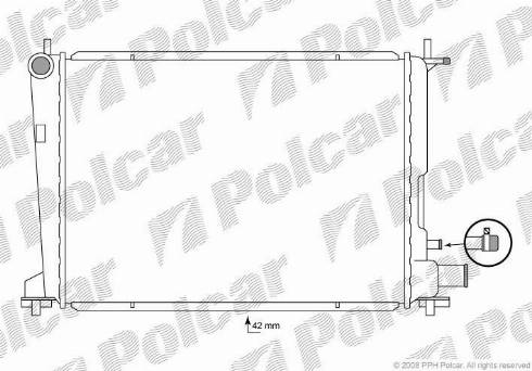 Polcar 321008-3 - Радіатор, охолодження двигуна autocars.com.ua