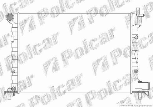 Polcar 321008A2 - Радіатор, охолодження двигуна autocars.com.ua