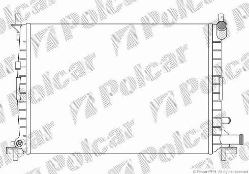 Polcar 321008A5 - Радіатор, охолодження двигуна autocars.com.ua