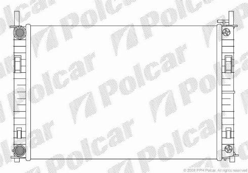 Polcar 3212081X - Радиатор, охлаждение двигателя autodnr.net