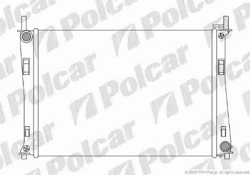 Polcar 3212082X - Радиатор, охлаждение двигателя autodnr.net