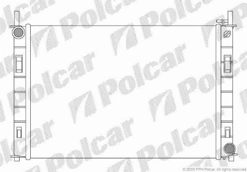 Polcar 321208-2 - Радиатор, охлаждение двигателя autodnr.net