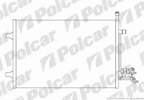 Polcar 3212K82X - Конденсатор, кондиціонер autocars.com.ua