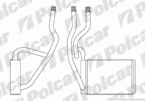 Polcar 3212N81X - Теплообмінник, опалення салону autocars.com.ua