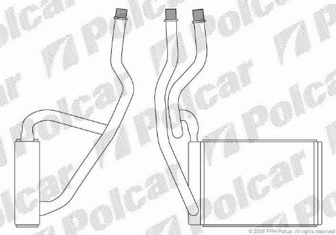 Polcar 3212N8-1 - Теплообмінник, опалення салону autocars.com.ua