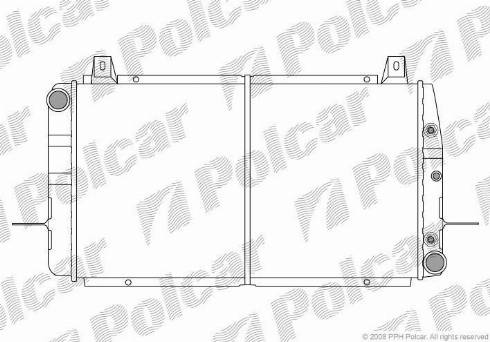 Polcar 321408-2 - Радіатор, охолодження двигуна autocars.com.ua