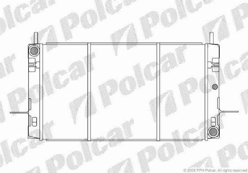 Polcar 3214085X - Радіатор, охолодження двигуна autocars.com.ua