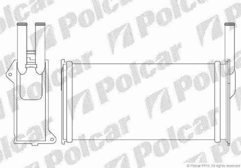 Polcar 3214N81X - Теплообмінник, опалення салону autocars.com.ua