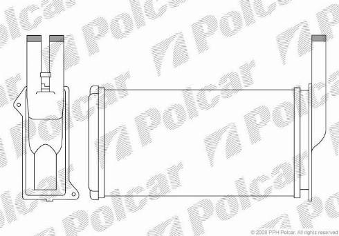 Polcar 3214N8-1 - Теплообмінник, опалення салону autocars.com.ua