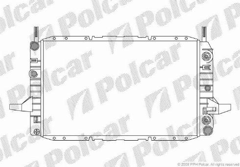 Polcar 3215085X - Радіатор, охолодження двигуна autocars.com.ua