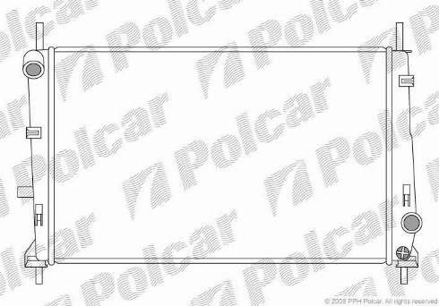 Polcar 321608-1 - Радіатор, охолодження двигуна autocars.com.ua