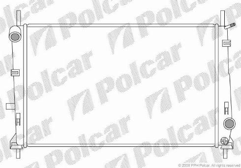 Polcar 321608-2 - Радіатор, охолодження двигуна autocars.com.ua