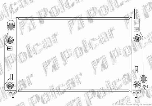 Polcar 321608-5 - Радиатор, охлаждение двигателя avtokuzovplus.com.ua