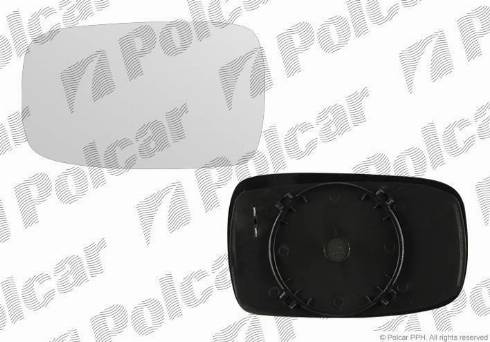 Polcar 3216554M - Дзеркальне скло, зовнішнє дзеркало autocars.com.ua