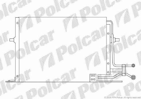 Polcar 3216K8B1 - Конденсатор кондиционера avtokuzovplus.com.ua