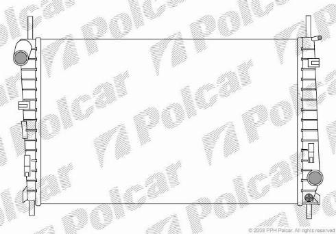 Polcar 3217083X - Радіатор, охолодження двигуна autocars.com.ua