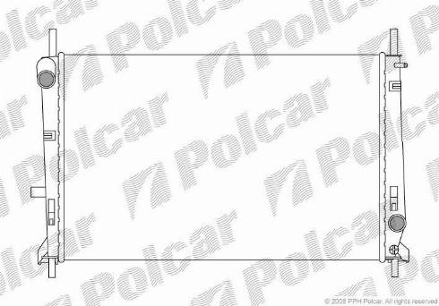 Polcar 321708-3 - Радіатор, охолодження двигуна autocars.com.ua