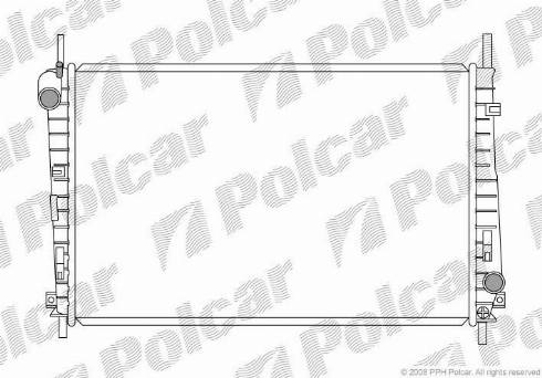 Polcar 321808-1 - Радіатор, охолодження двигуна autocars.com.ua