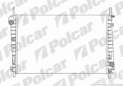 Polcar 3218082X - Радіатор, охолодження двигуна autocars.com.ua