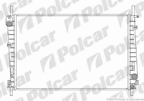 Polcar 321808-2 - Радіатор, охолодження двигуна autocars.com.ua