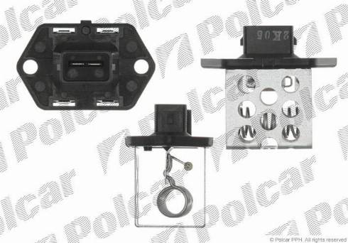 Polcar 3218KST-1 - Опір, реле, вентилятор салону autocars.com.ua