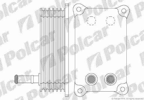 Polcar 3218L8-1 - Радіатор масла Ford 2.0D-2.2D 08.00-02.16 autocars.com.ua