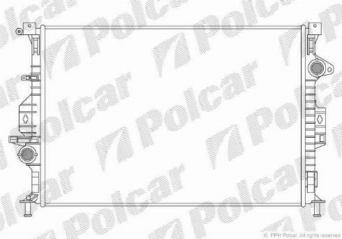 Polcar 3219080K - Радіатор, охолодження двигуна autocars.com.ua