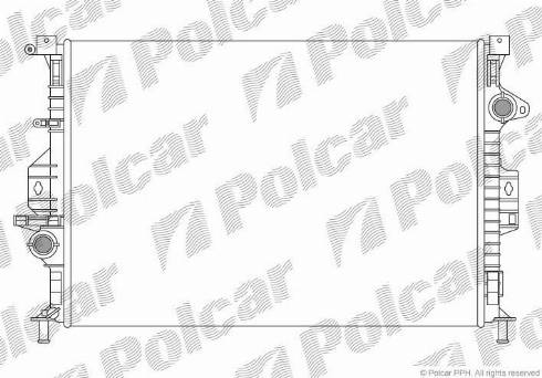 Polcar 3219083X - Радіатор, охолодження двигуна autocars.com.ua