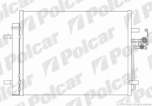 Polcar 3219K8C2 - Радіатор кондиціонера Ford Galaxy.Mondeo Volvo 1.5-4.4 03.06- autocars.com.ua