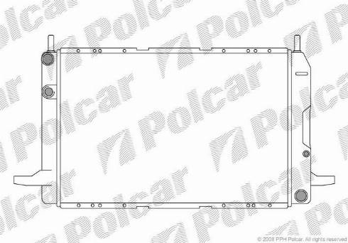 Polcar 322308A4 - Радиатор, охлаждение двигателя avtokuzovplus.com.ua