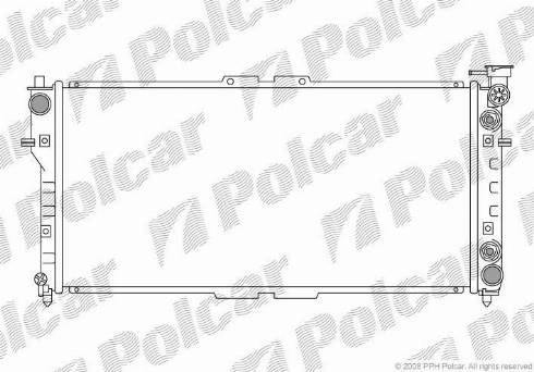 Polcar 322508-2 - Радіатор, охолодження двигуна autocars.com.ua