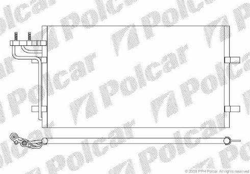 Polcar 3235K8C1 - Радіатор кондиціонера Ford Focus C-MAX 03- autocars.com.ua