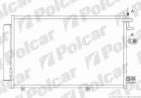 Polcar 3238K81X - Конденсатор, кондиціонер autocars.com.ua
