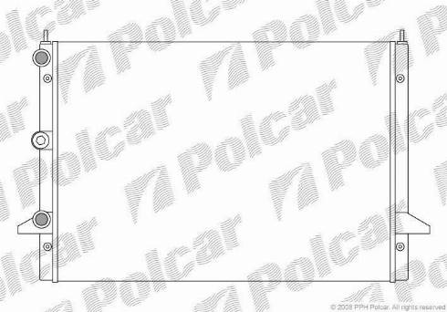 Polcar 324008A2 - Радіатор, охолодження двигуна autocars.com.ua