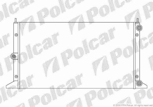 Polcar 3240083X - Радіатор, охолодження двигуна autocars.com.ua