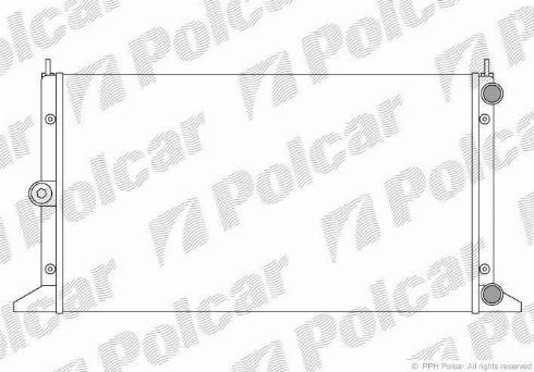 Polcar 324008A3 - Радіатор, охолодження двигуна autocars.com.ua