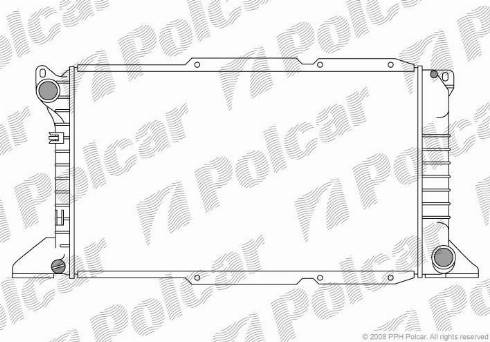 Polcar 324608-2 - Радіатор, охолодження двигуна autocars.com.ua