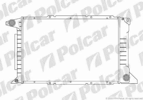 Polcar 324608-3 - Радіатор, охолодження двигуна autocars.com.ua