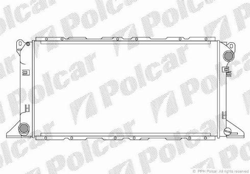 Polcar 324608A5 - Радиатор, охлаждение двигателя autodnr.net