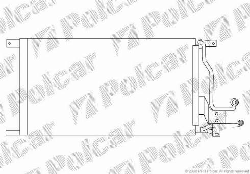 Polcar 3246K8B2 - Конденсатор, кондиціонер autocars.com.ua