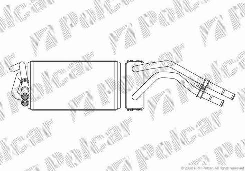 Polcar 3246N8-2 - Теплообменник, отопление салона avtokuzovplus.com.ua