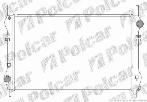 Polcar 324708-1 - Радіатор, охолодження двигуна autocars.com.ua