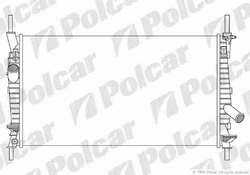 Polcar 3247084K - Радиатор, охлаждение двигателя avtokuzovplus.com.ua