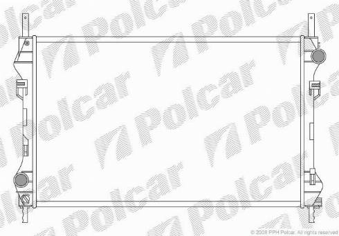 Polcar 324708A1 - Радіатор, охолодження двигуна autocars.com.ua