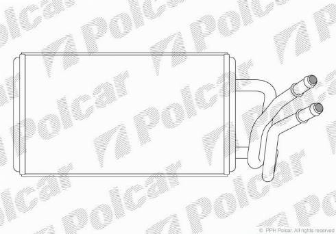 Polcar 3248N82X - Теплообменник, отопление салона autodnr.net